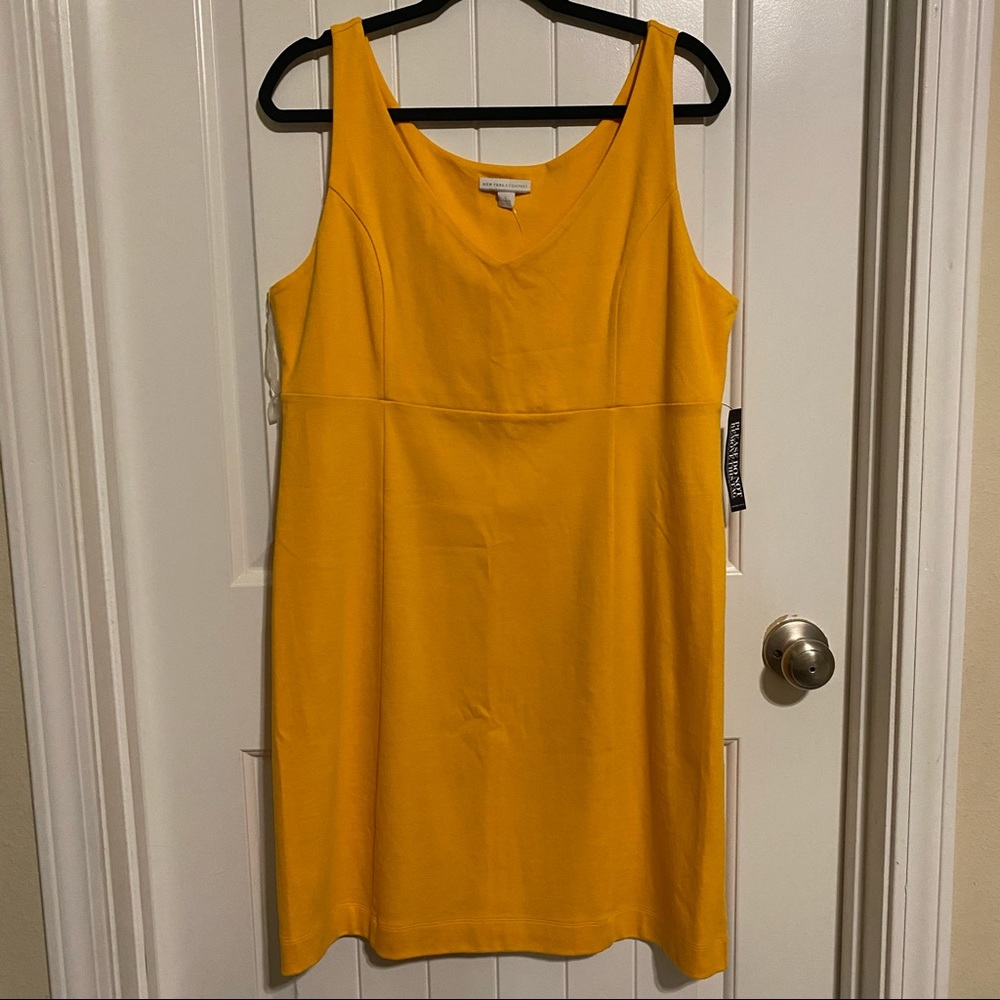 NWT Gold Sheath Dress